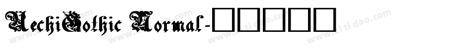 UechiGothic Normal字体转换